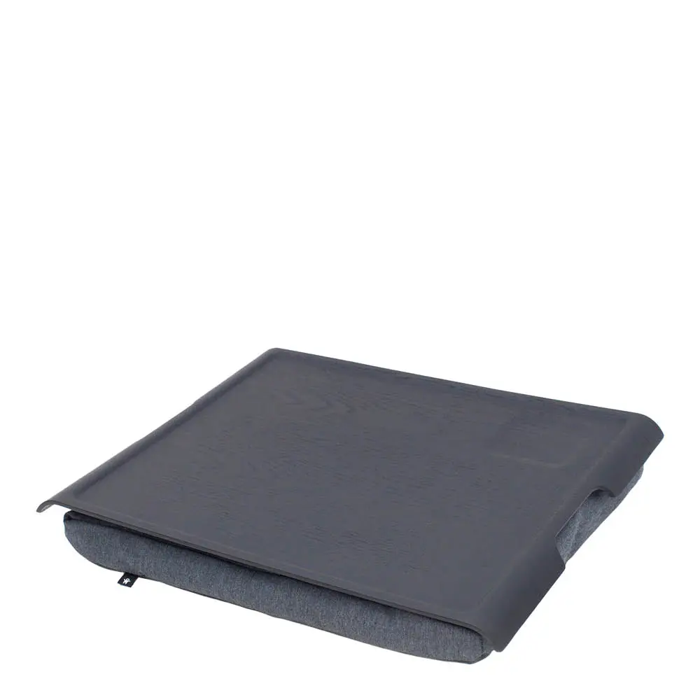 Laptray sylitarjotin anti-slip 43x38 cm musta/harmaa