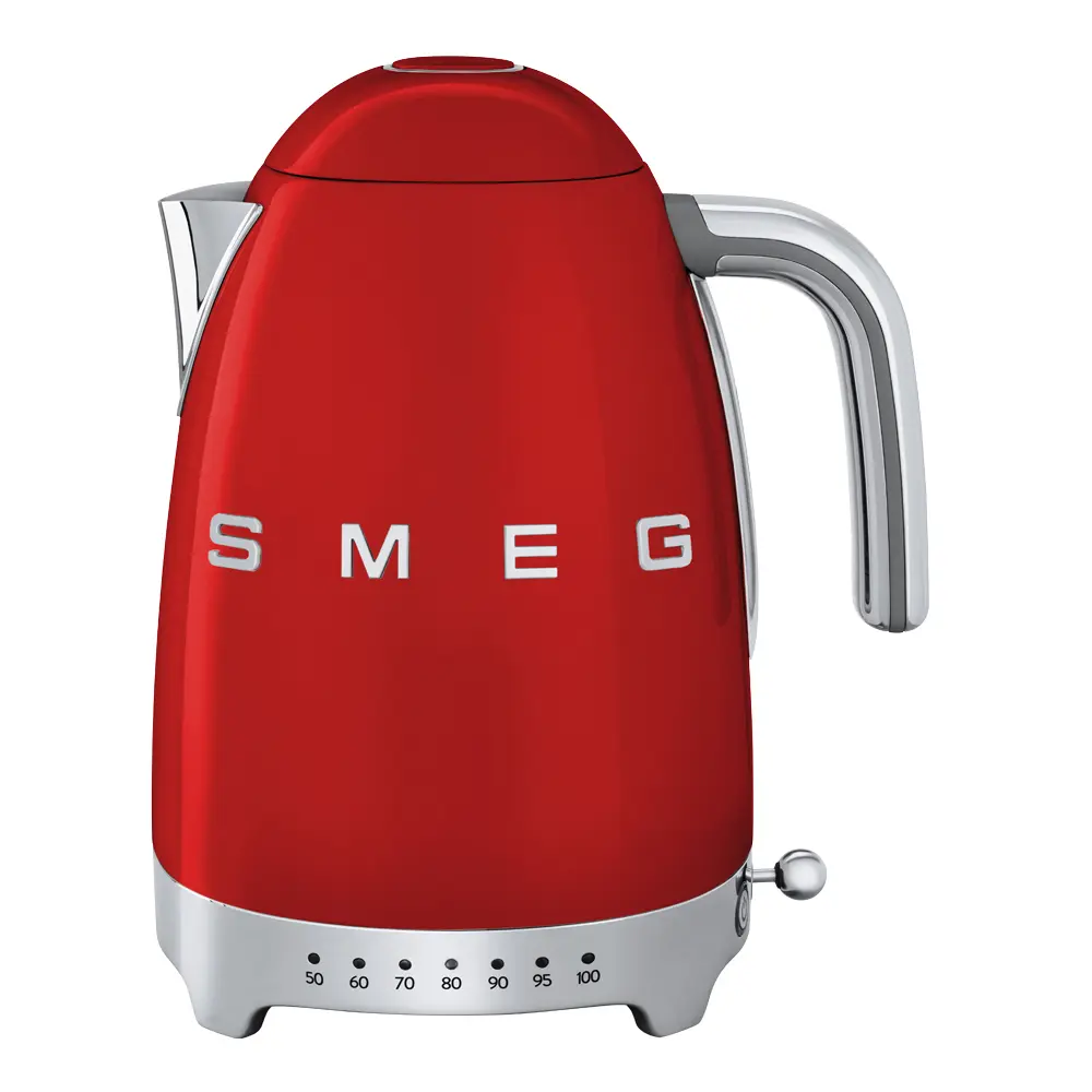 Smeg Vedenkeitin säädettävä lämpötila 1,7L KLF04 Punainen