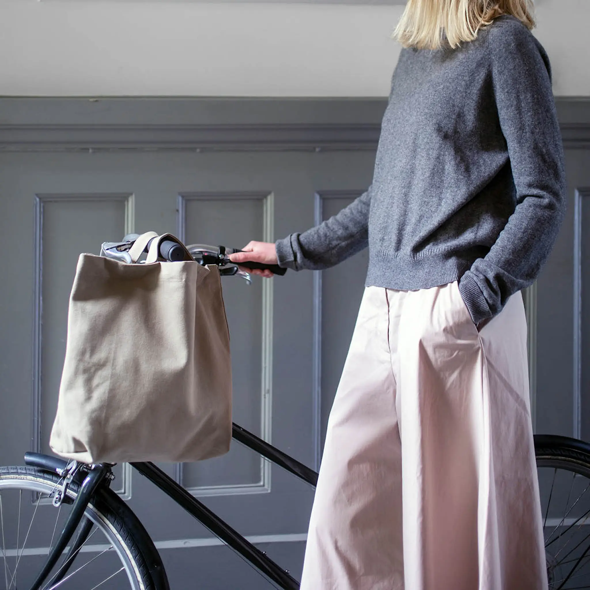 The Organic Company Laukku pieni 34x10x40 cm stone