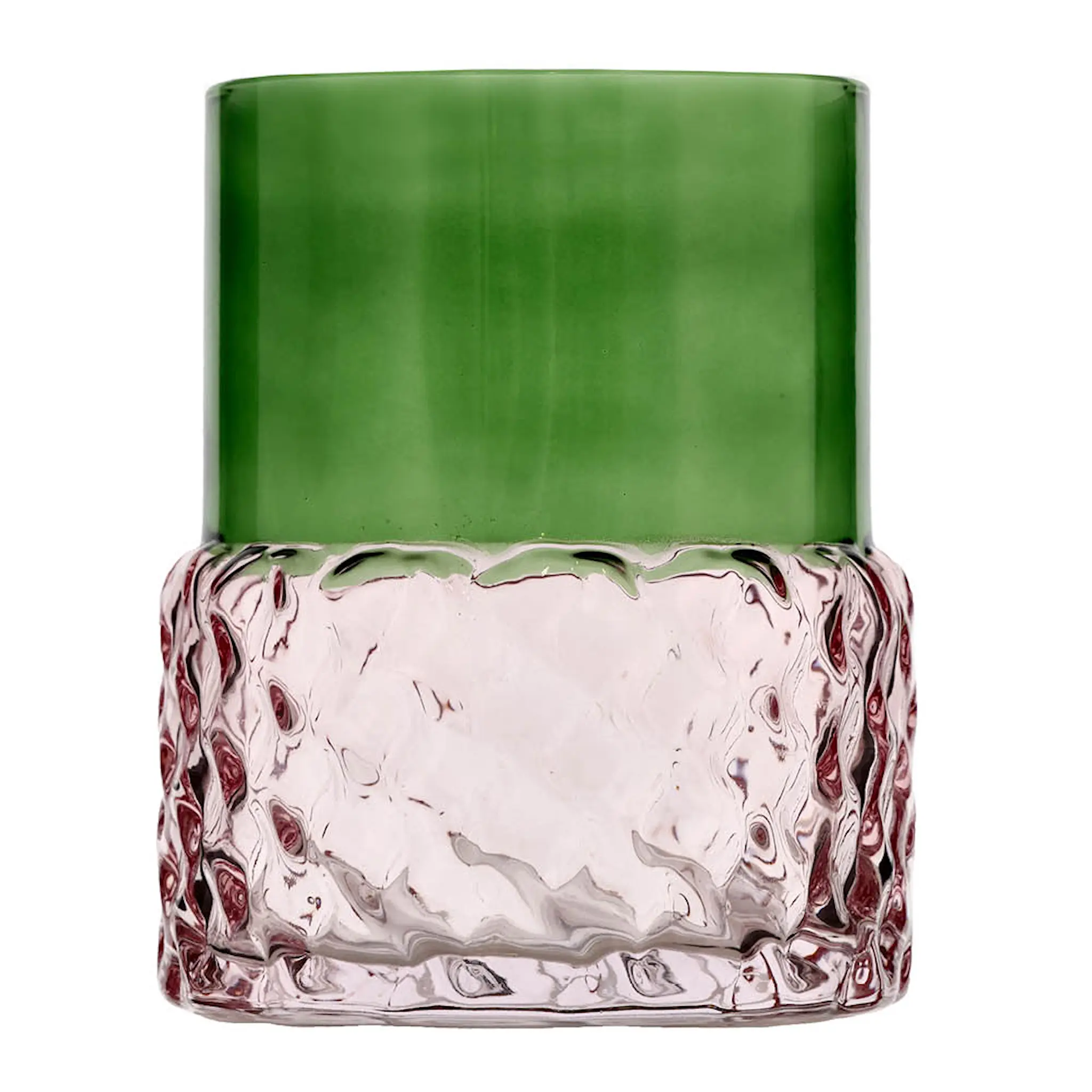 Villa Collection Styles ljuslykta 7,7x10 cm grön/rosa
