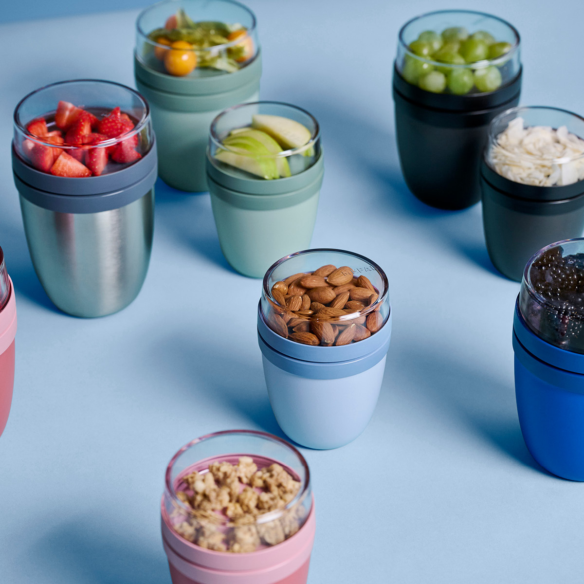 Mepal Ellipse mini lunchbägare 300+120 ml Vivid blue