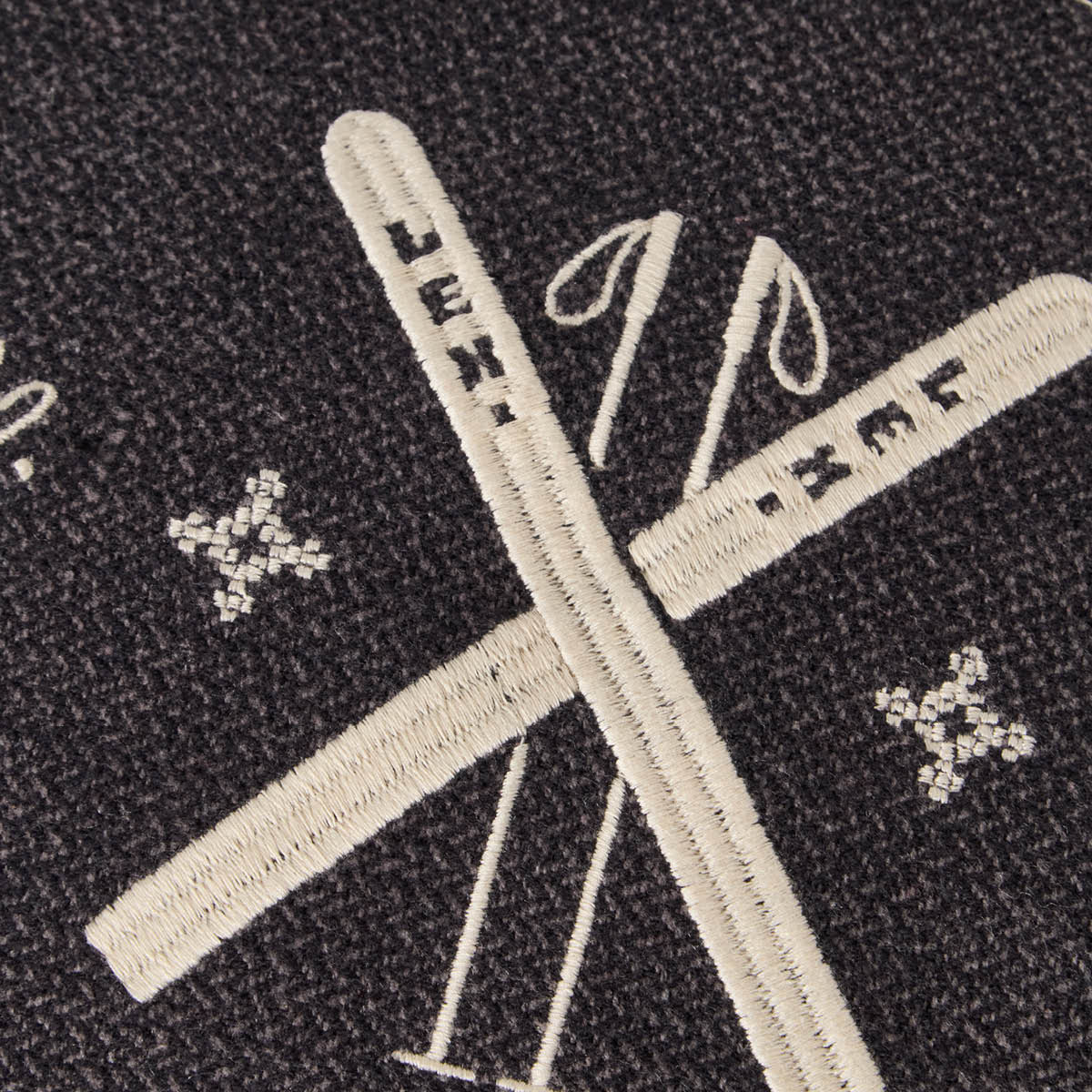 Lexington Kuddfodral 50x50 cm Ski Club marinblå/ljusbeige