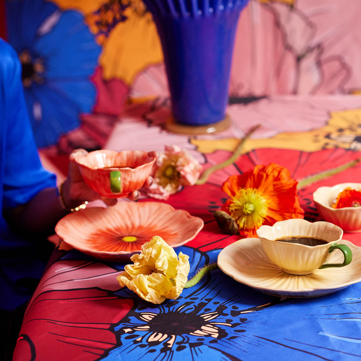 ByOn Poppy asjett 21 cm rød