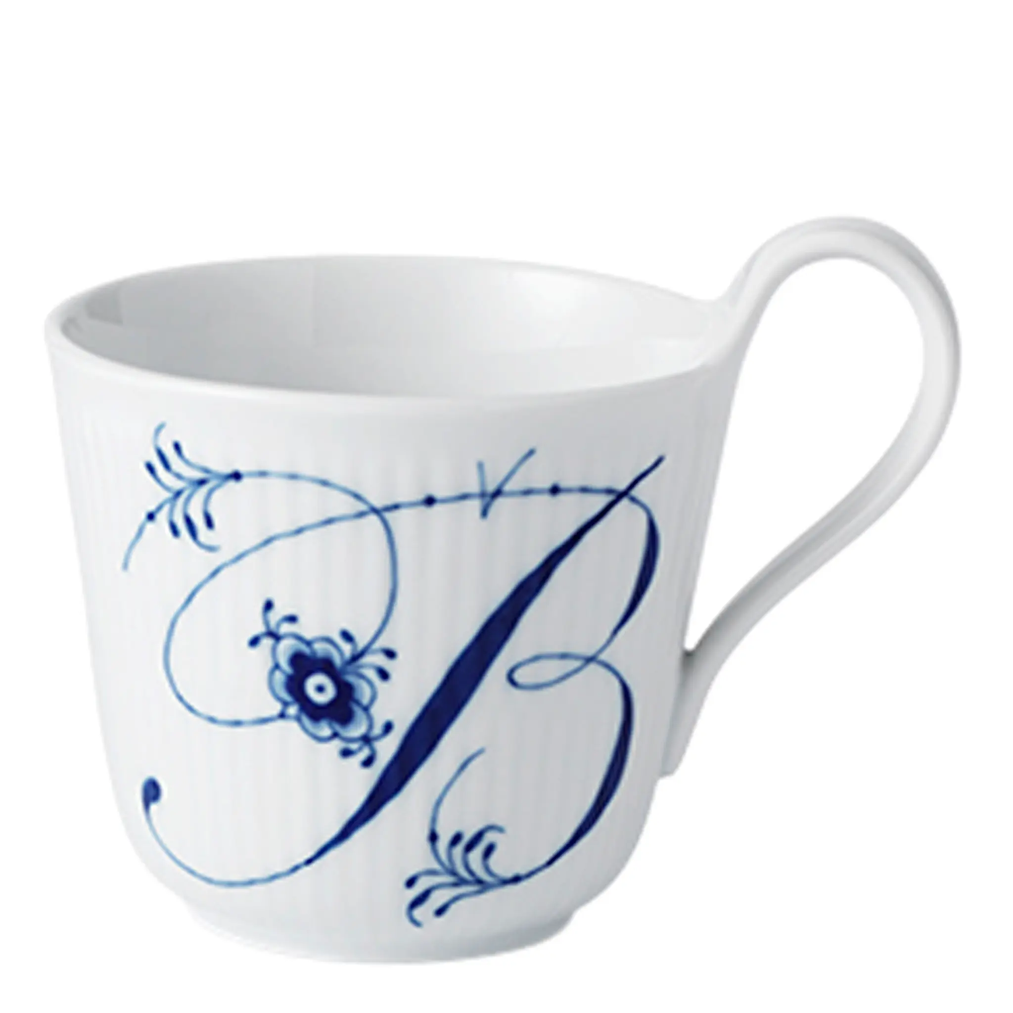 Royal Copenhagen Blue Fluted Pl Alphabet Mugg 33 cl B