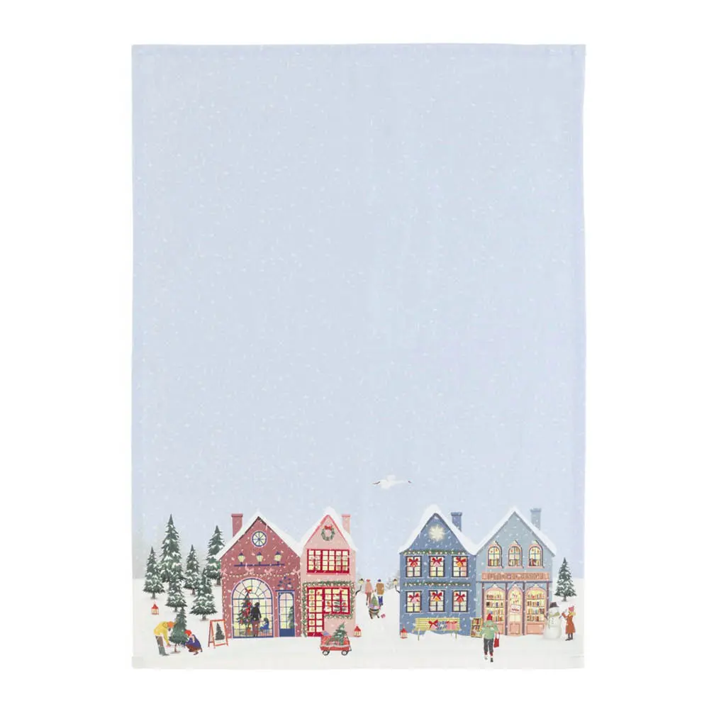 Vinter kjøkkenhåndkle 70x50 cm ice blue