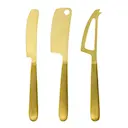 Cheese ostknivar set 3 delar gyllene