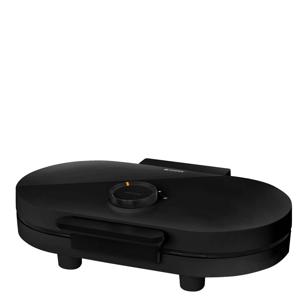 CHAMPION - Kaksoisvohvelirauta 1600W Musta