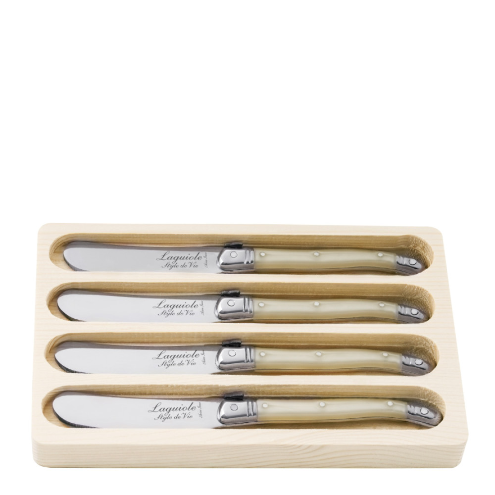 Laguiole Style de Vie - Laguiole Voiveitsi 4 kpl Pearl