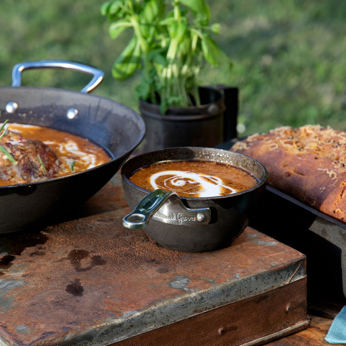 Samuel Groves Carbon Steel minikasserolle i karbonstål 12 cm 0,3L