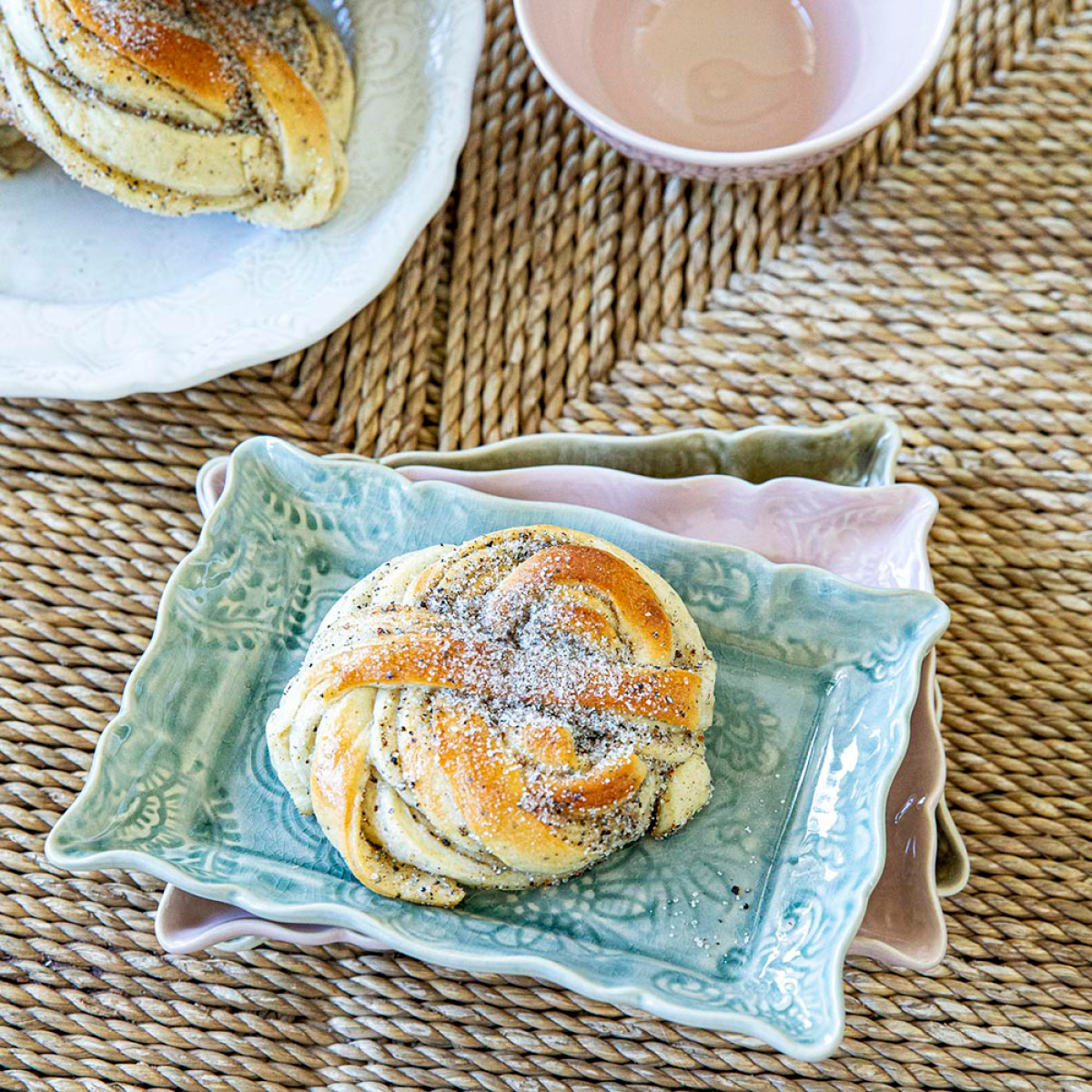 Sthål Arabesque assiett 19x13 cm primavera