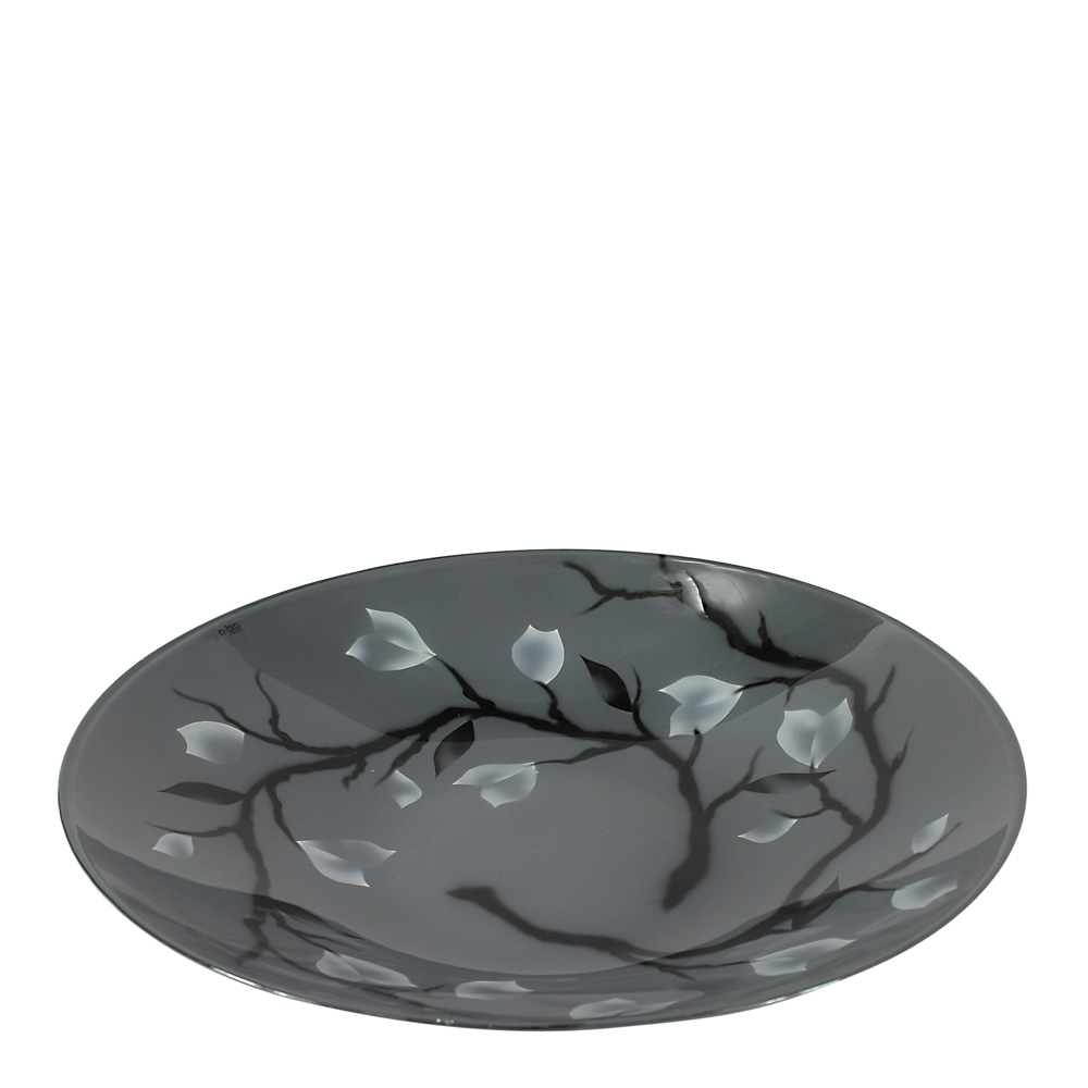 Nybro Crystal Nippon Vati 39 cm Grå