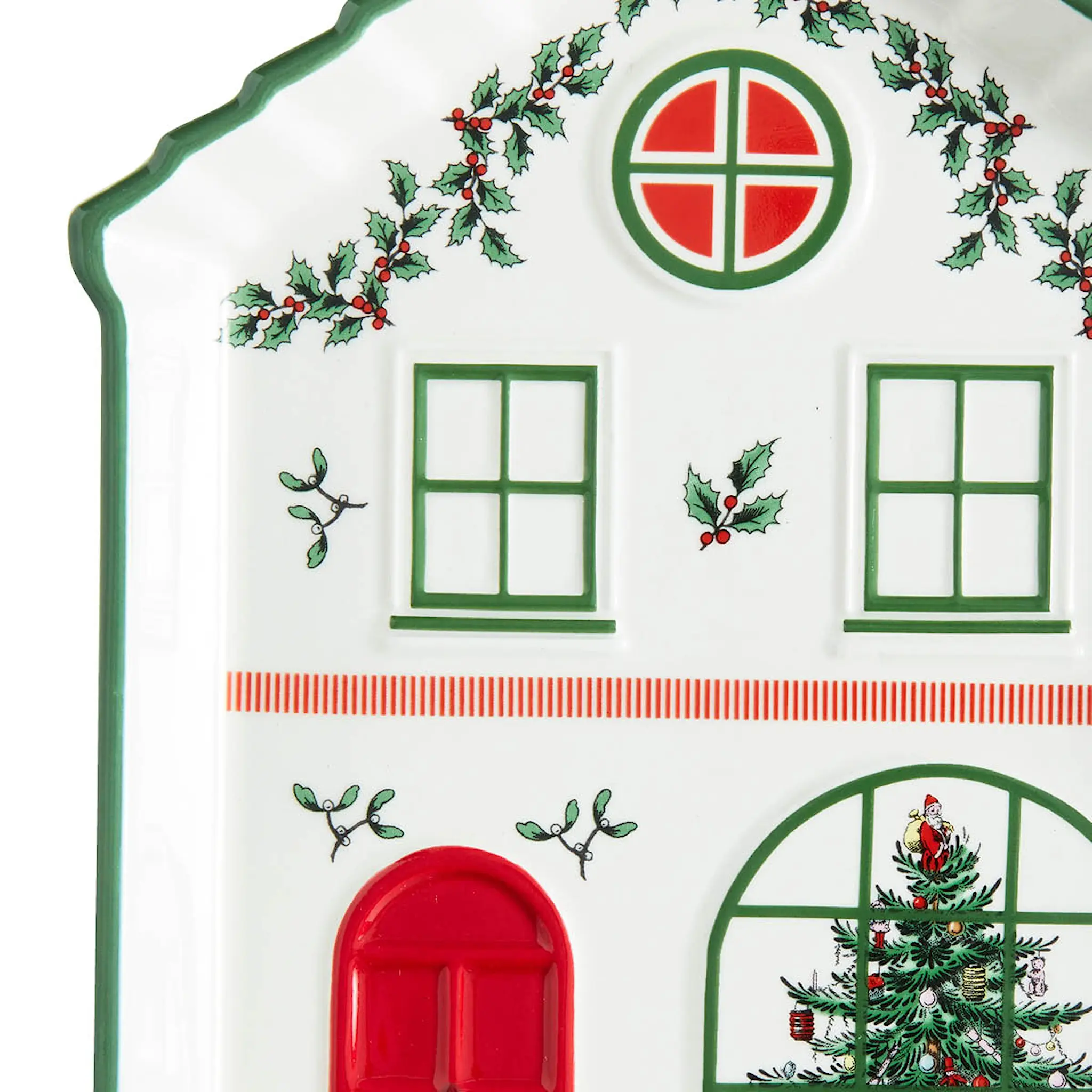 Spode Christmas Village fat 18 cm grön