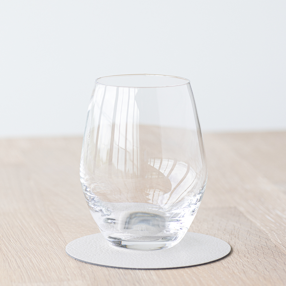 LIND DNA Leather Serene Circle Glasunderlägg 10 cm Cream