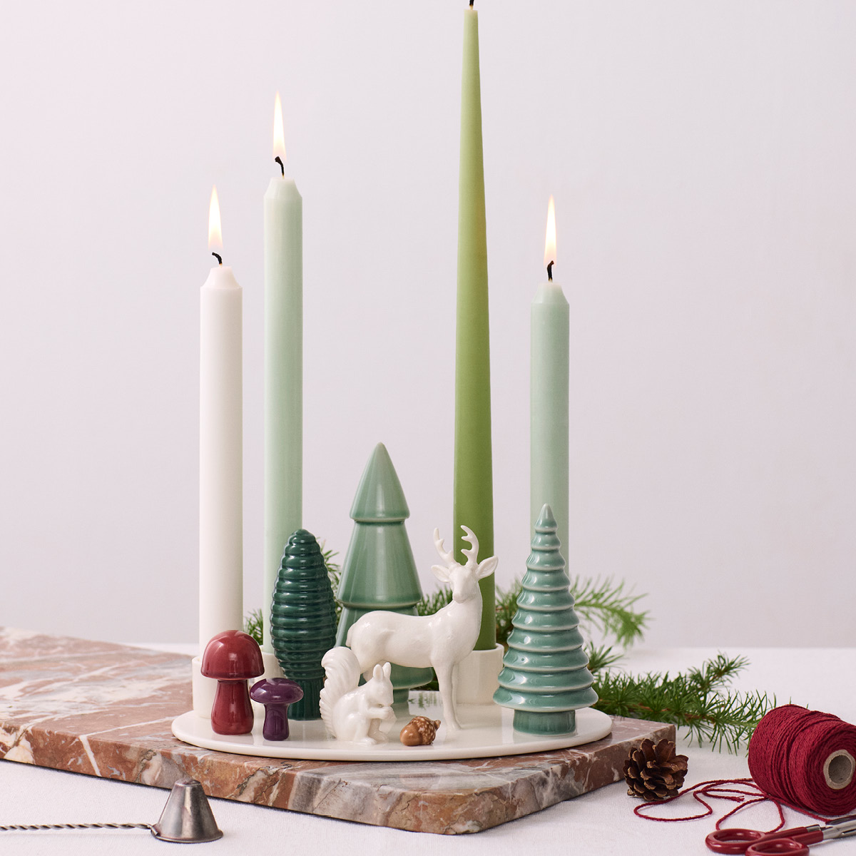 Dottir Winter Stories adventsljusstake 23x14 cm Woodland