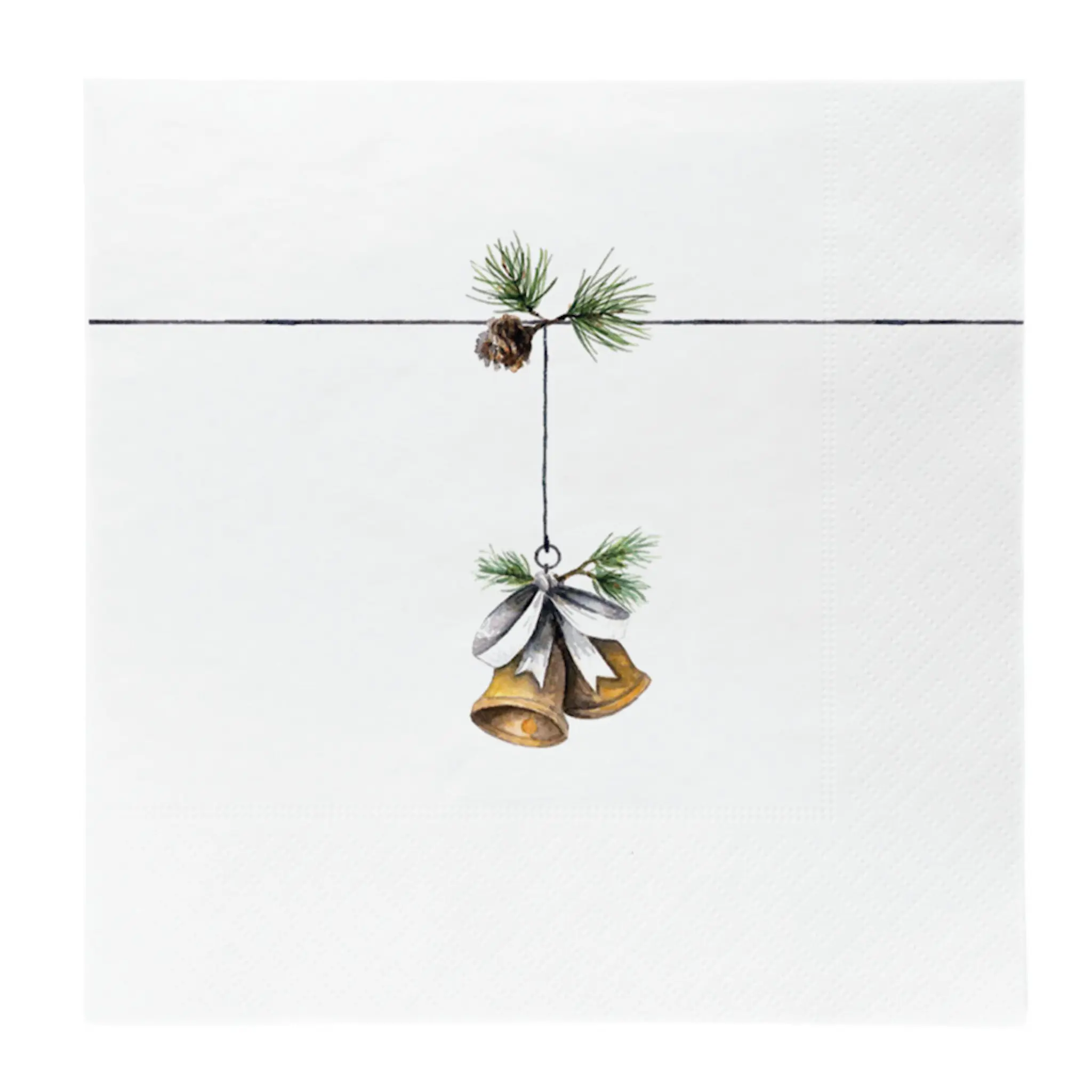 Sögne Home Lunsjserviett 33x33 cm 20 stk christmas bells
