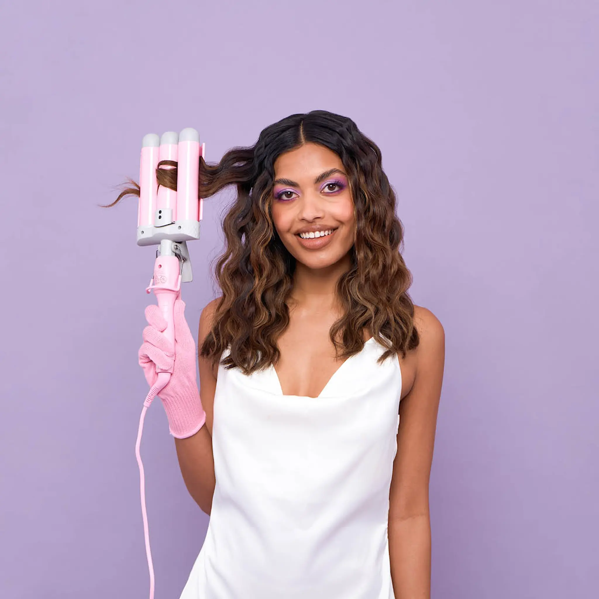 Mermade The Wave Kit vågtångset Pro vågtång trippel 6 delar rosa