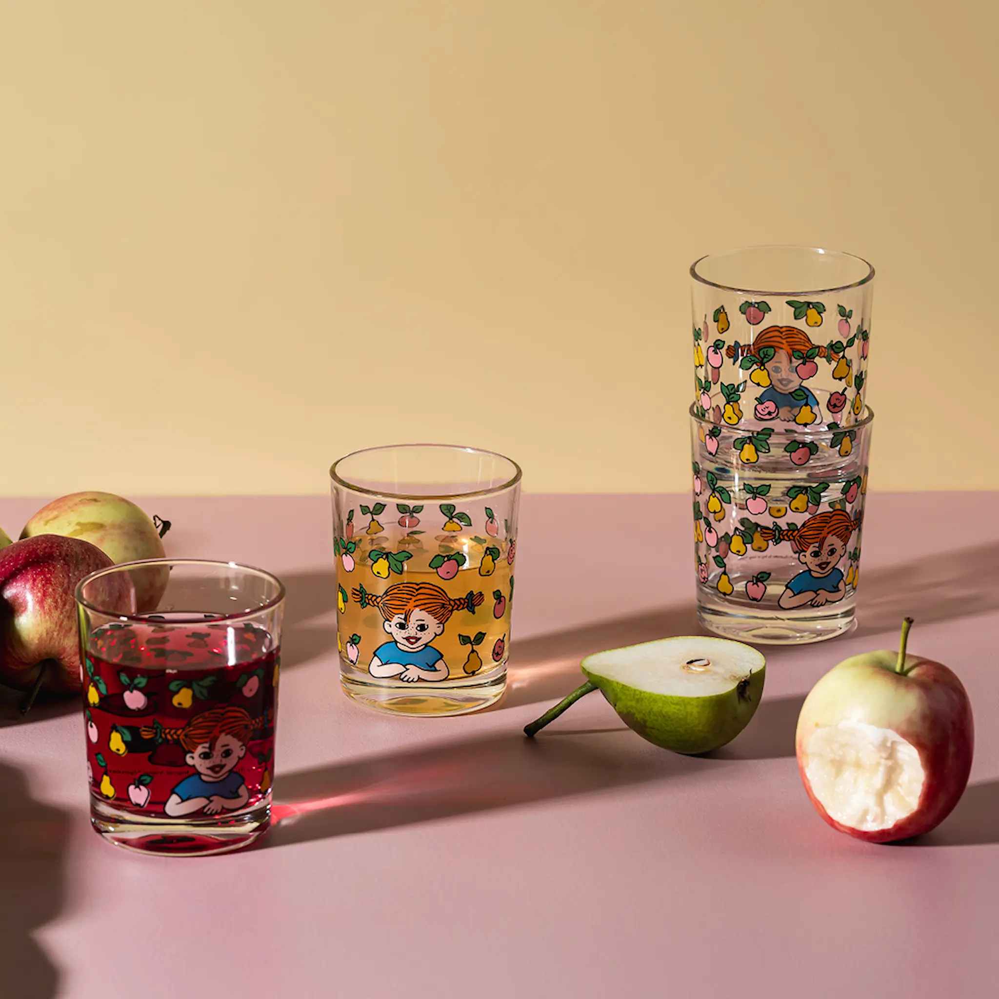 Muurla Pippi drikkeglass 20 cl frukter klar hover