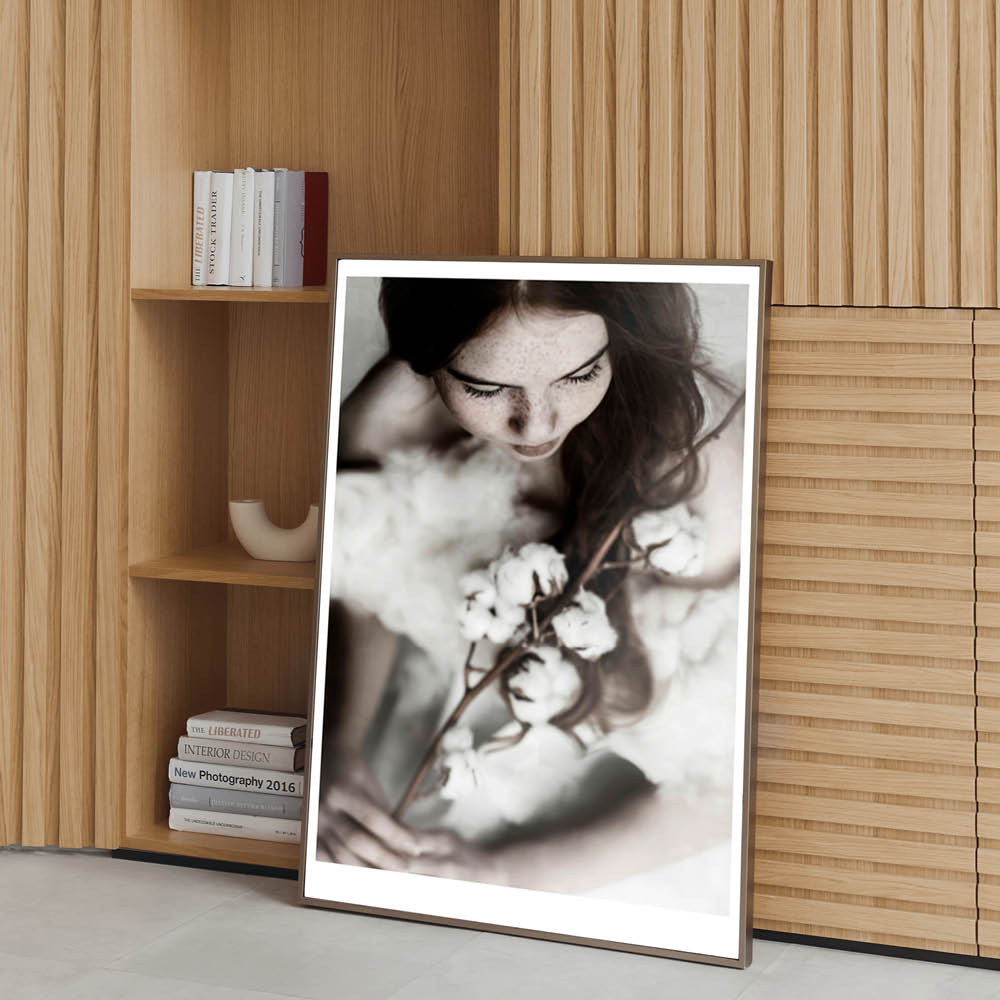 Poster & Frame Ingrey Studio Juliste 30x40 cm Girl with cottonflower