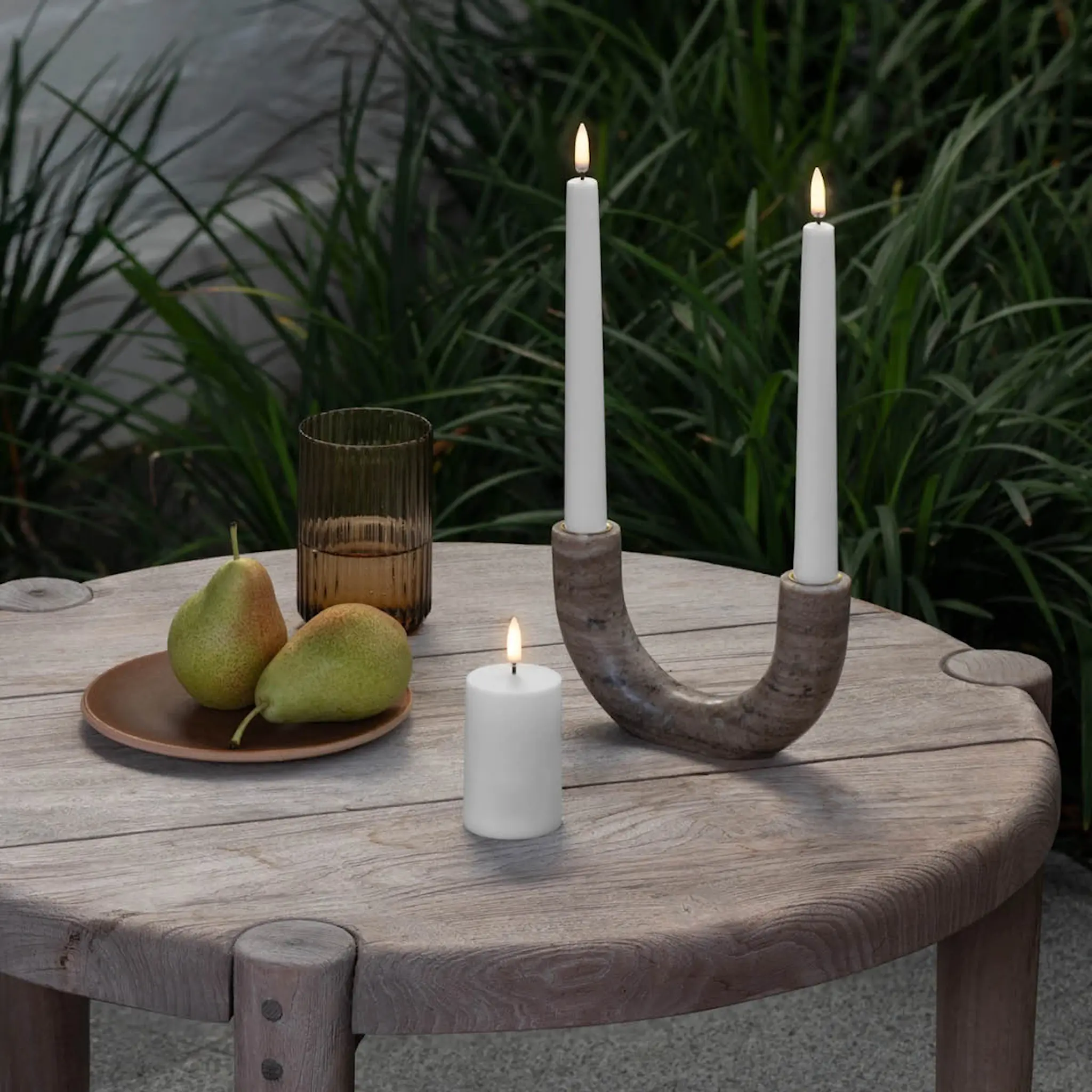 Uyuni Lighting Outdoor LED kubbelys 5x7,8 cm hvit