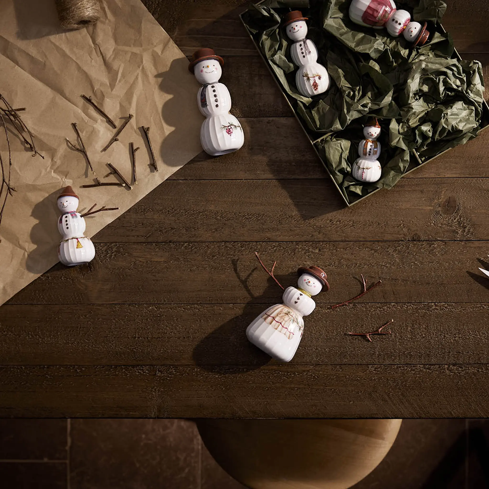 Kähler Hammershøi Christmas Riippukoriste lumiukko 7 cm