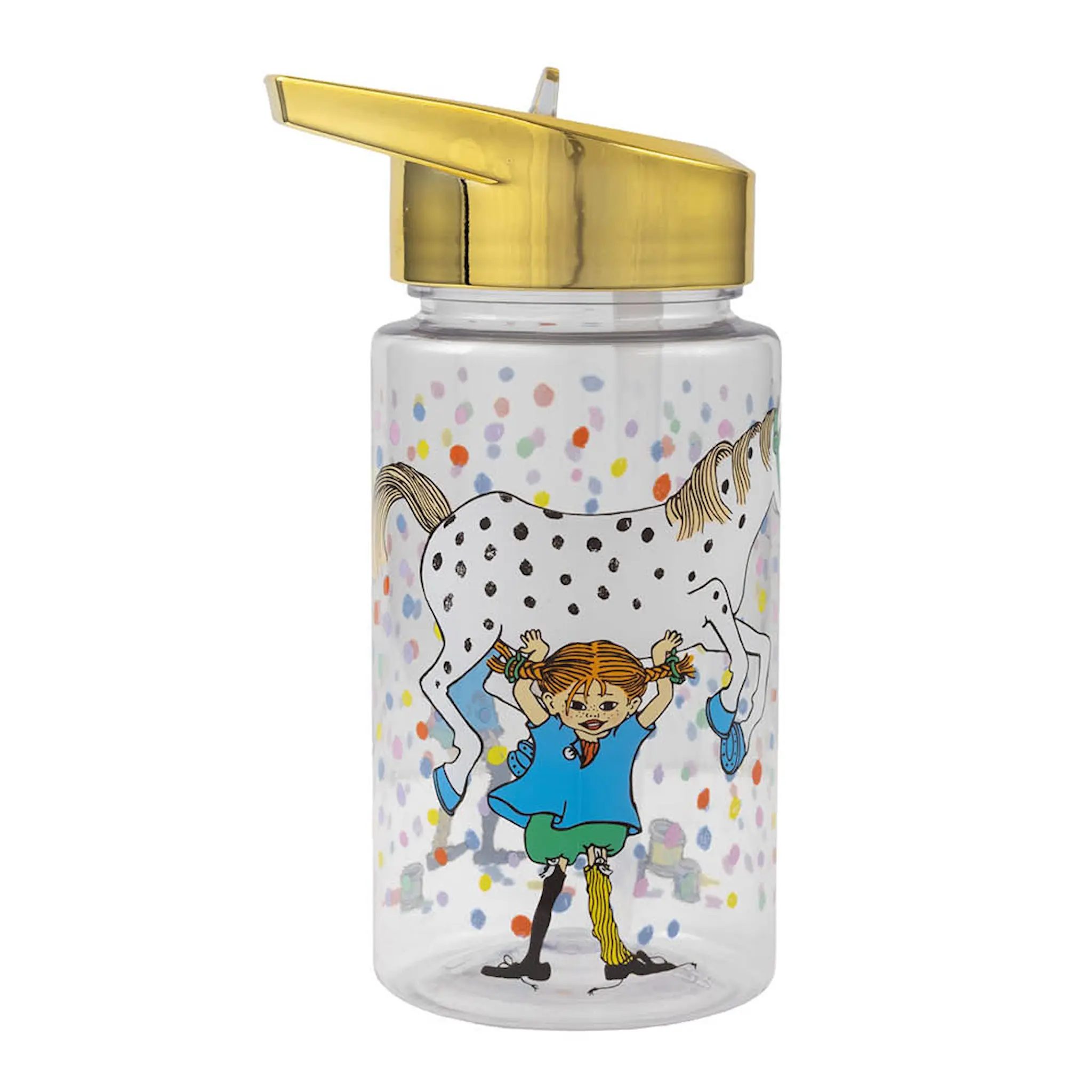 Rätt Start Pippi vattenflaska 0,5 L födelsedag guld