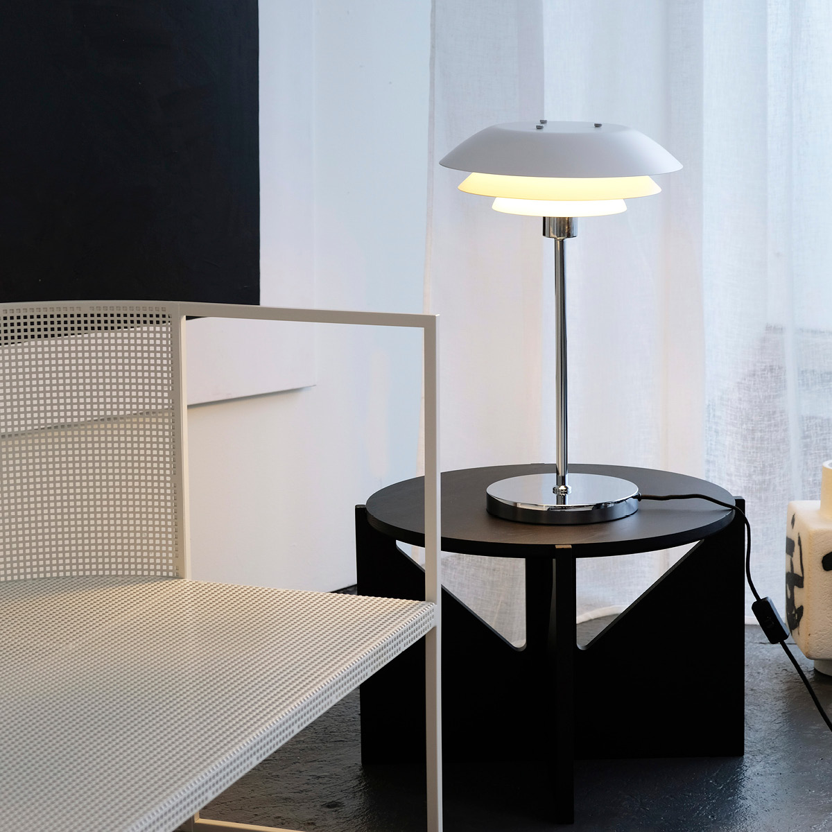 Dyberg Larsen DL31 Pöytävalaisin 50 cm Valkoinen