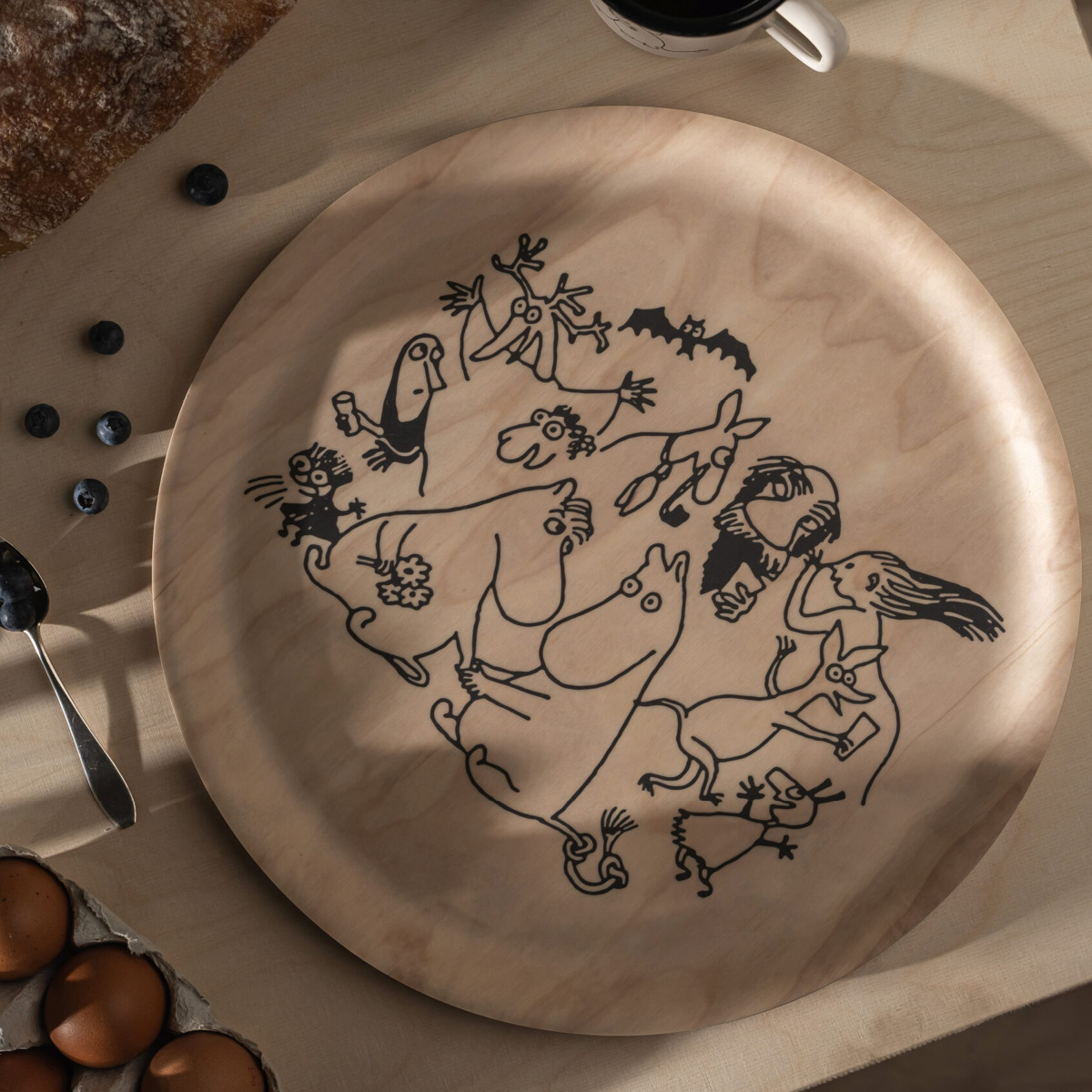 Muurla Bricka 35cm mumin 80 år