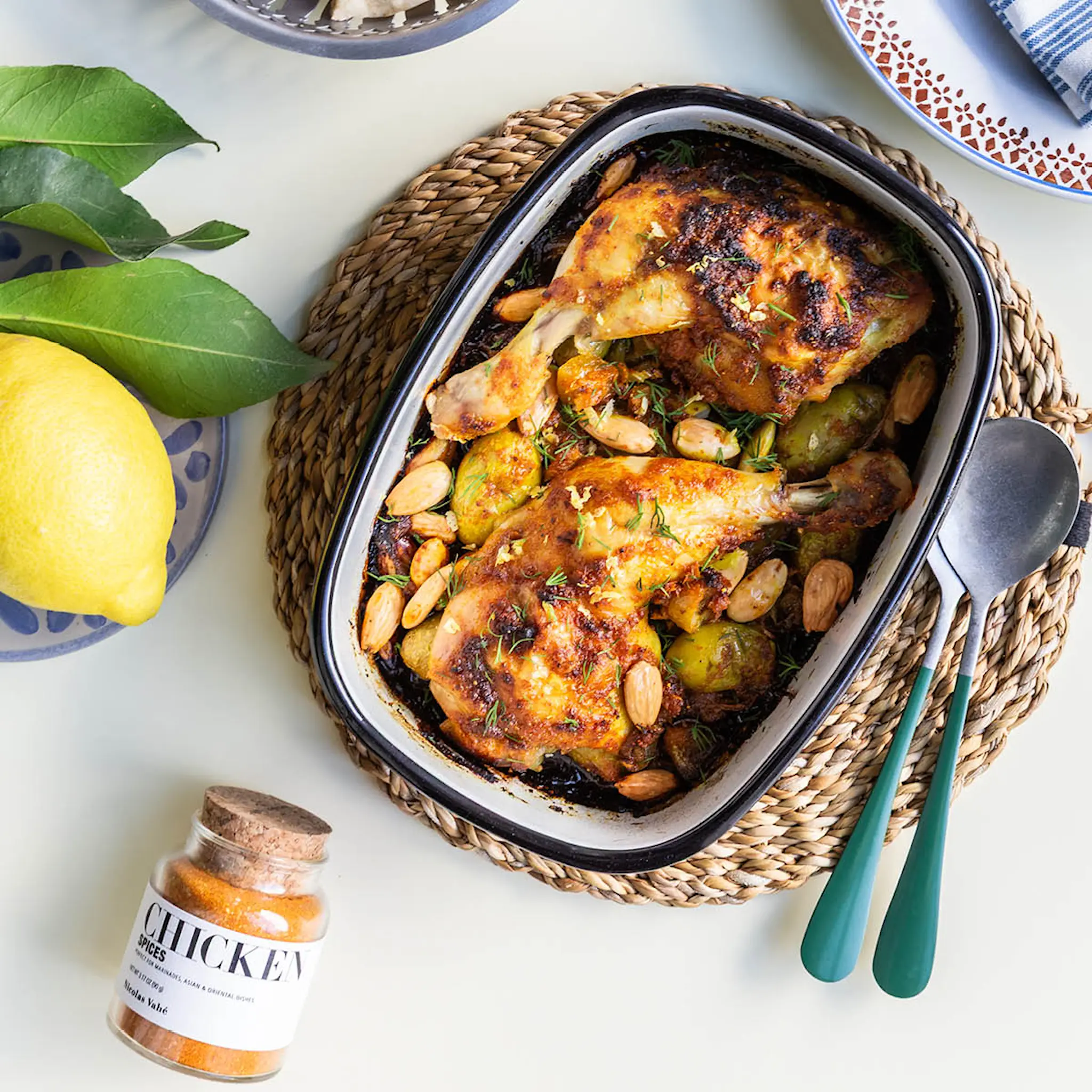 Nicolas Vahé Salatbestikk 20 cm grønn hover