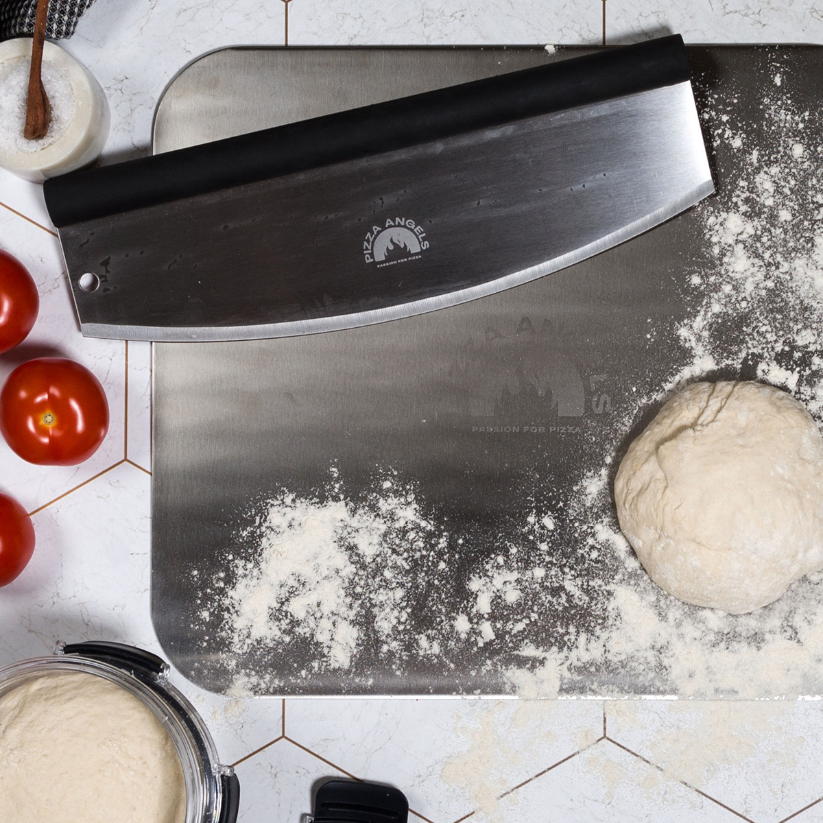 Modern House Pizza angels pizzadeler 35 cm svart/børstet