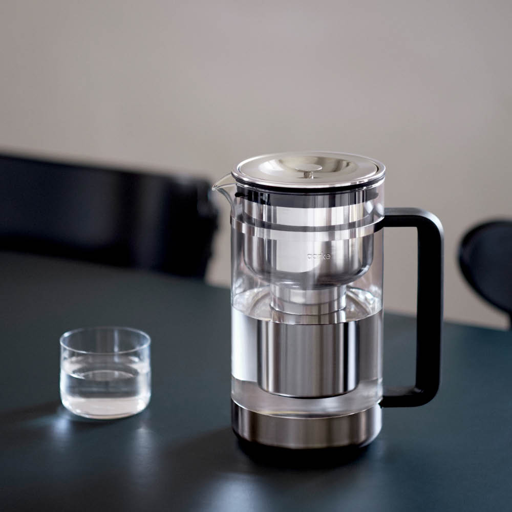 Aarke Purifier vattenfilterkanna 1,66 L klart glas/stål