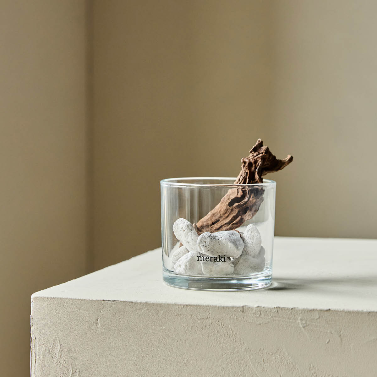 Meraki Lavastone & wood Huonetuoksu Valkoinen