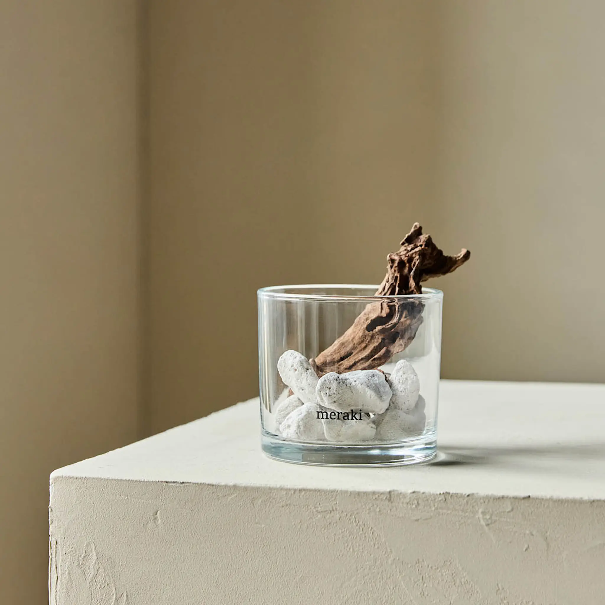 Meraki Lavastone & wood Huonetuoksu Valkoinen