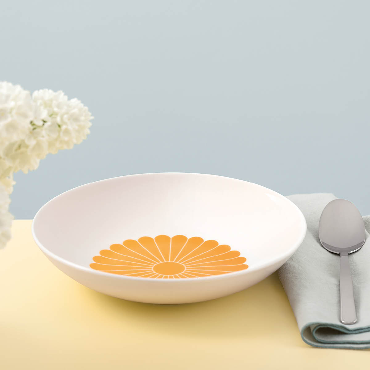 Villeroy & Boch Fleur soleil pastaskål 24 cm 62 cl gul