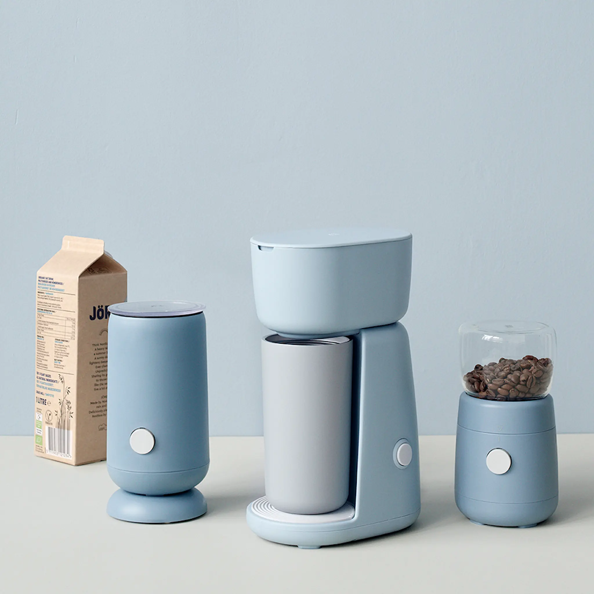 RIG-TIG Foodie Elektrisk Mjölkskummare Blå