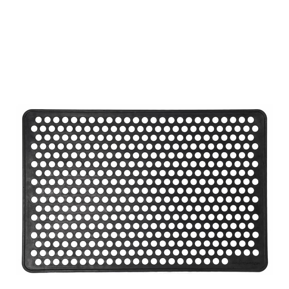Tica Copenhagen Dot dørmatte gummi 90x60 cm svart