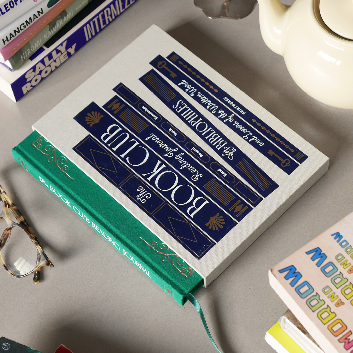 Printworks Läsdagbok The Book Club 25,4x18,3 cm multi