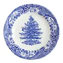 Blue Italian Christmas Tree tallrik 20 cm blå/vit