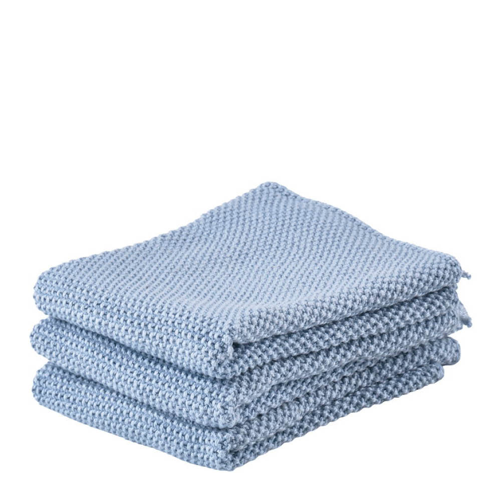 Zone Denmark Tiskirätti puuvilla 27x27 cm 3 kpl sininen