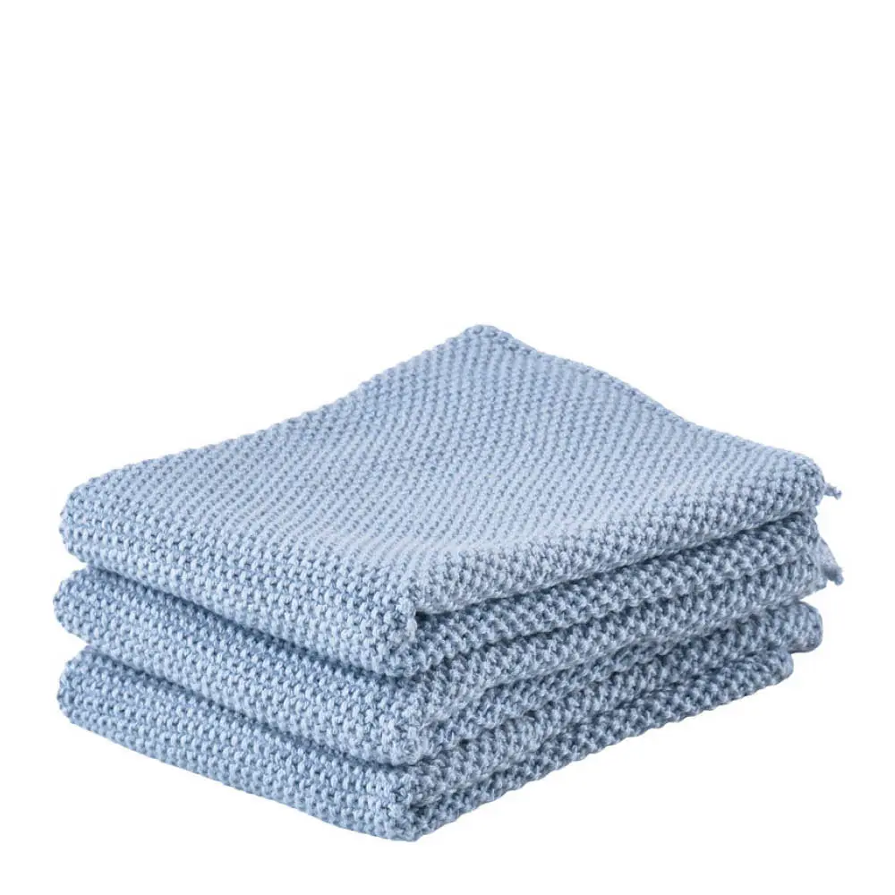 Tiskirätti puuvilla 27x27 cm 3 kpl sininen