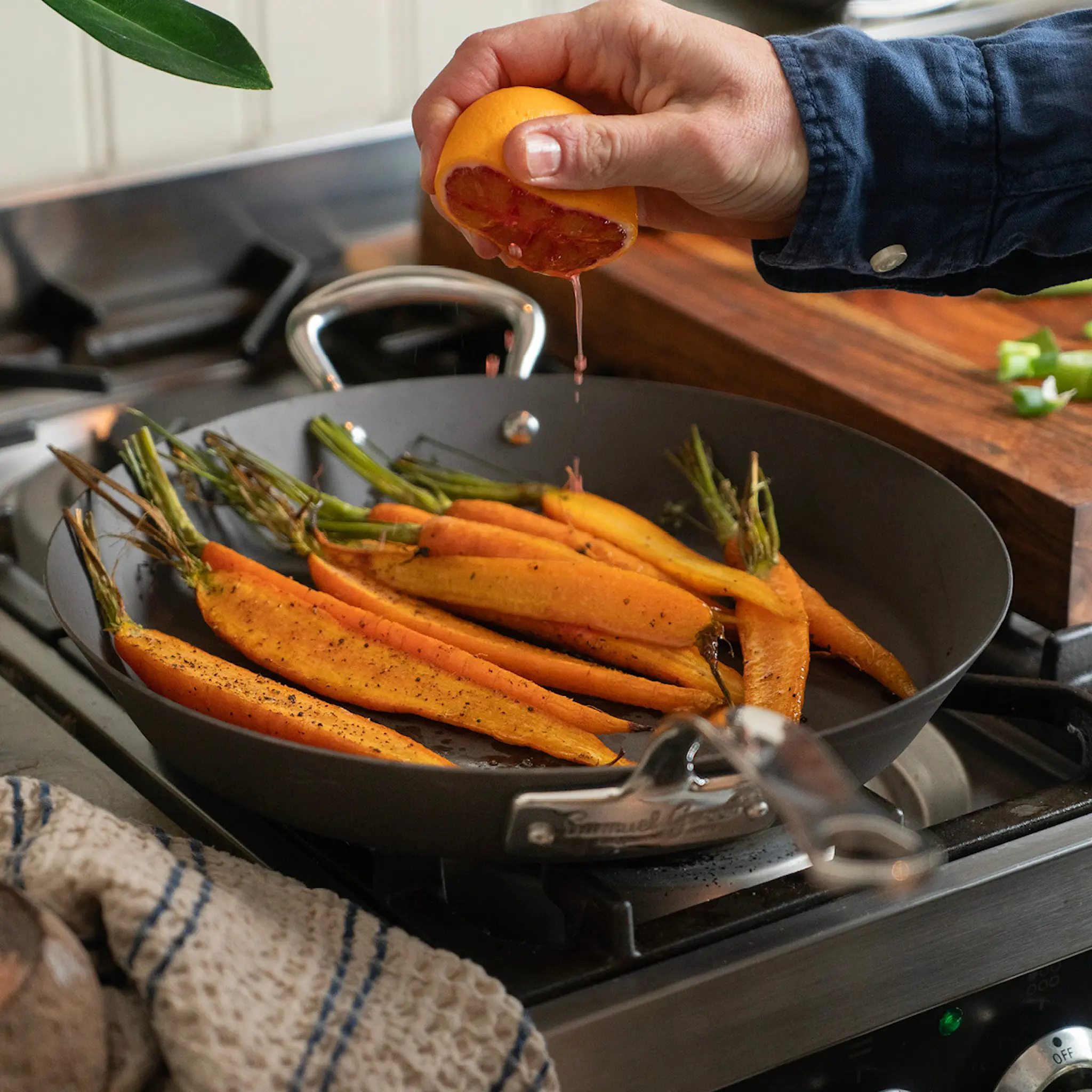 Samuel Groves Carbon Steel stekepanne i karbonstål 30 cm hover
