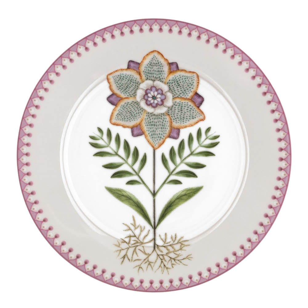 Pip Studio Lily & Lotus Lautanen 21 cm Off-white