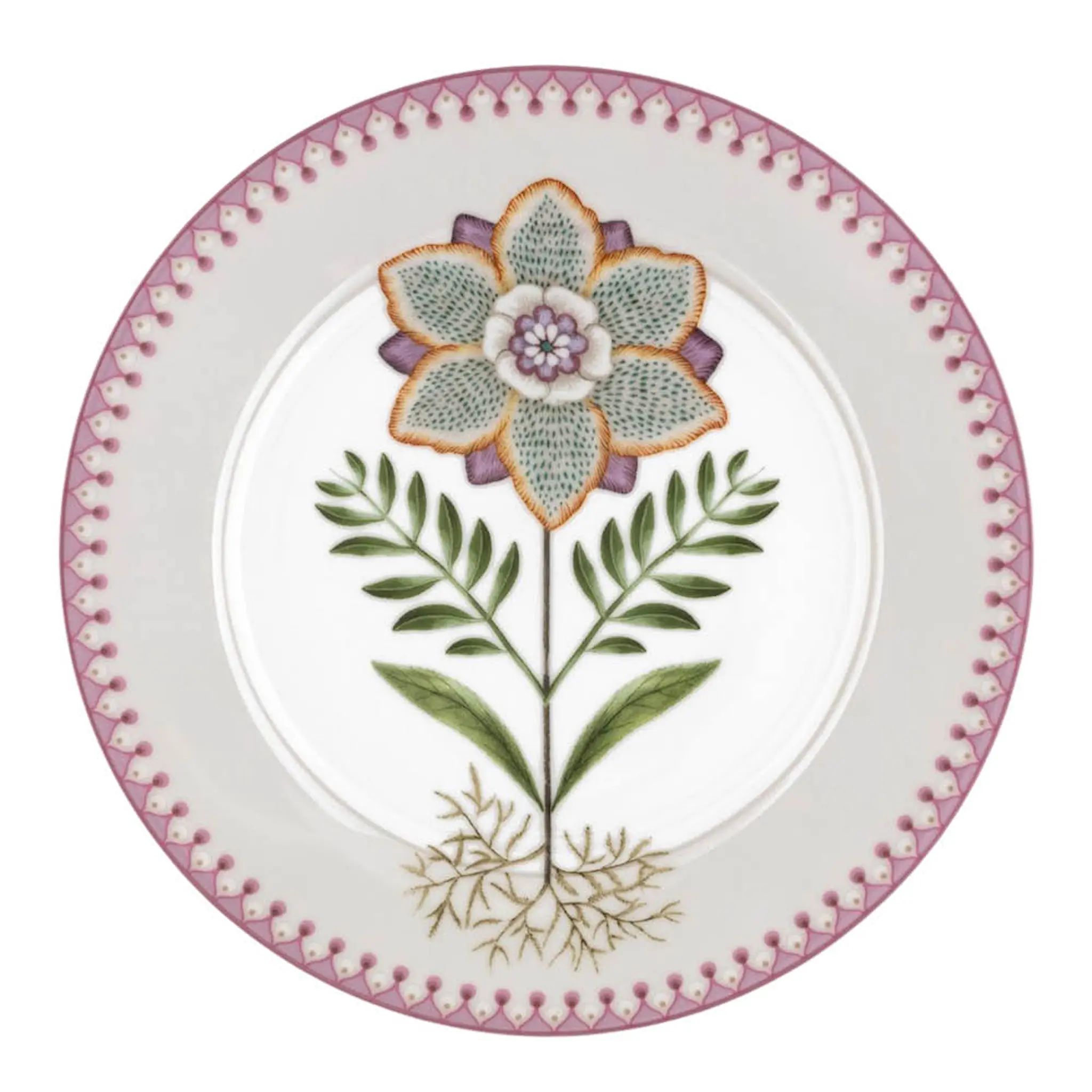 Pip Studio Lily & Lotus Lautanen 21 cm Off-white