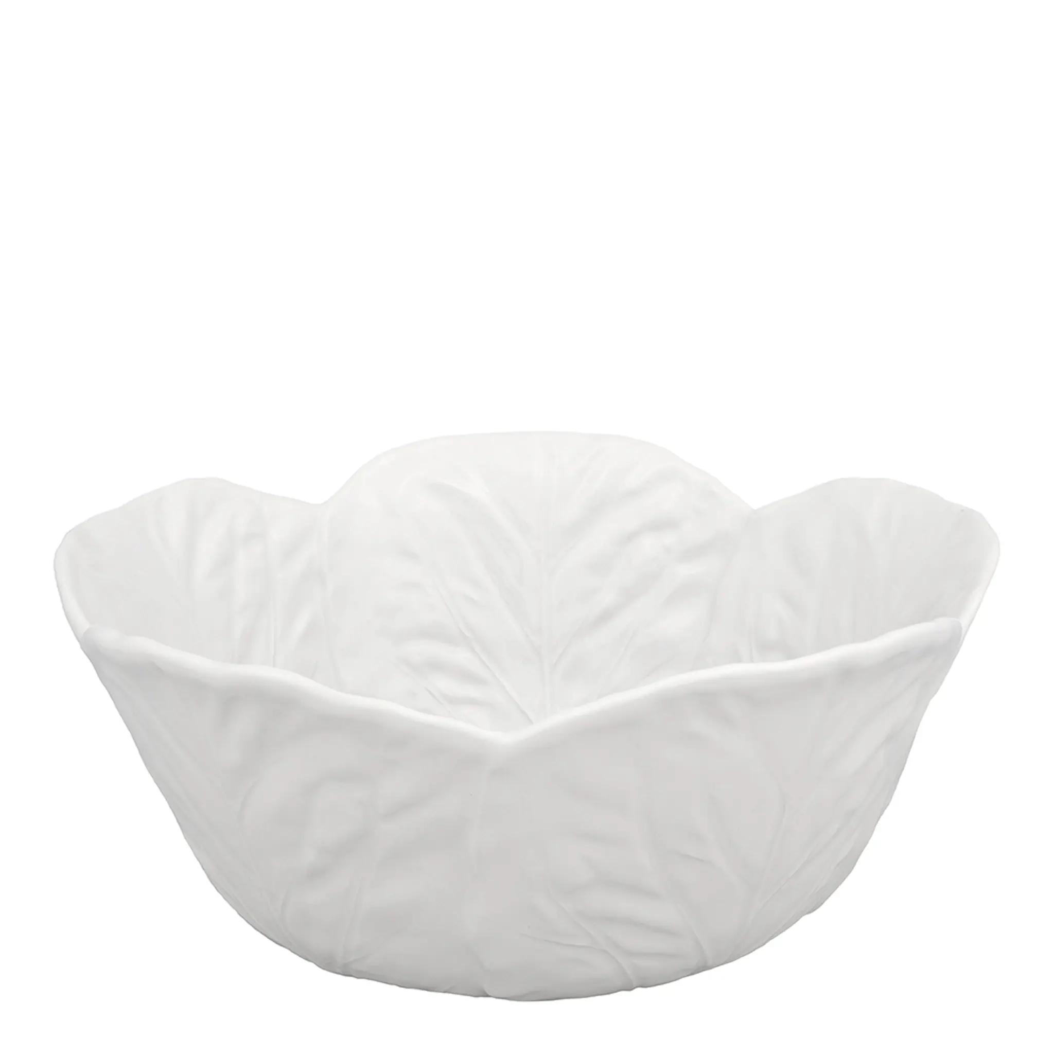 Bordallo Pinheiro Cabbage skål kålblad 29,5 cm vit