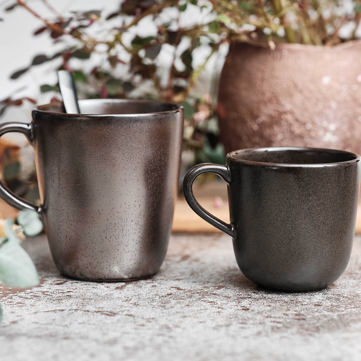 Aida Raw Kahvikuppi 20 cl Metallic Brown