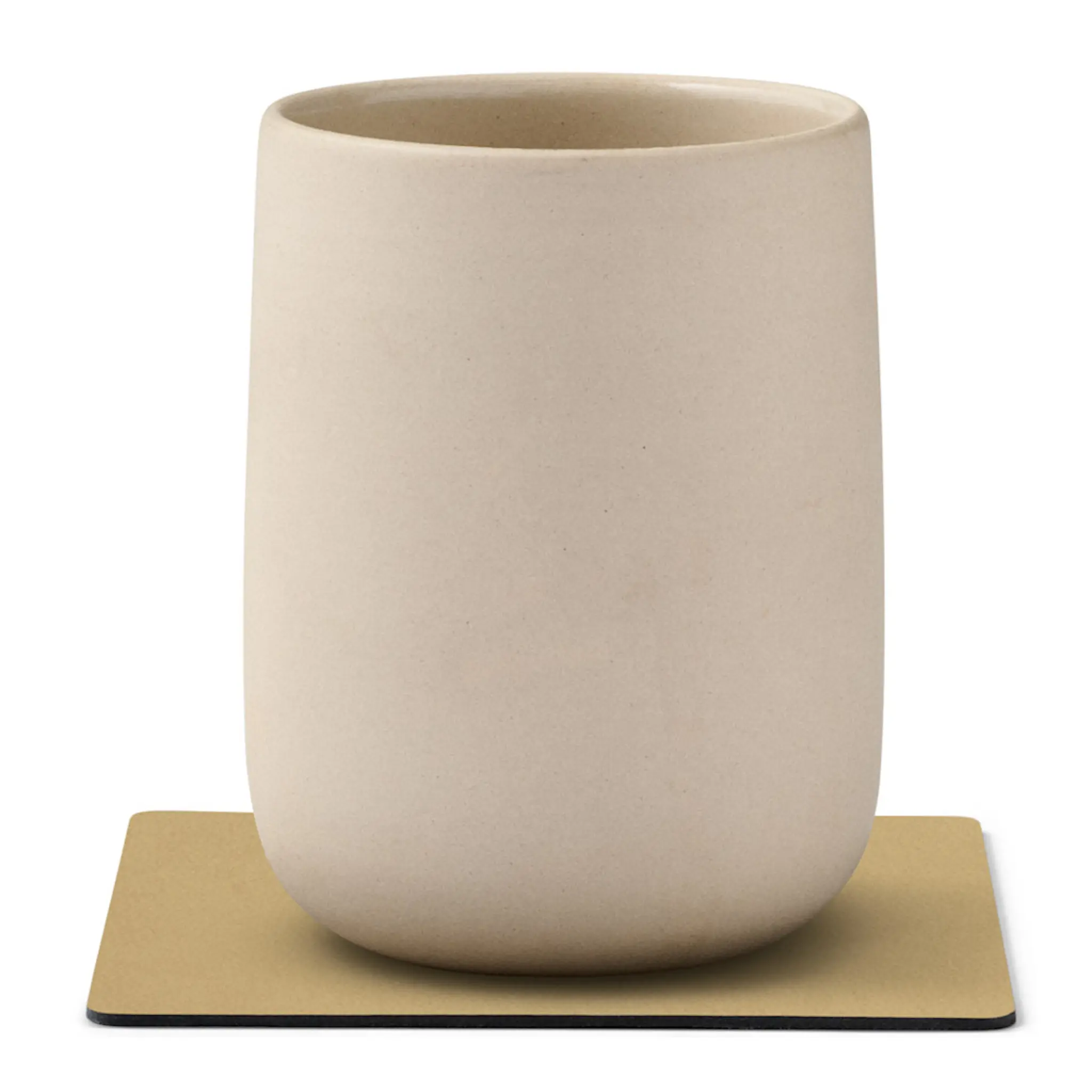 LIND DNA Nupo Square Glasunderlägg 10x10 cm Khaki