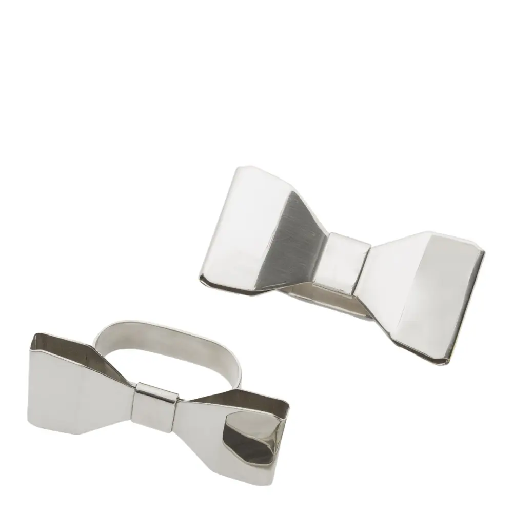 Bowie Lautasliinarengas 2 kpl Teräs