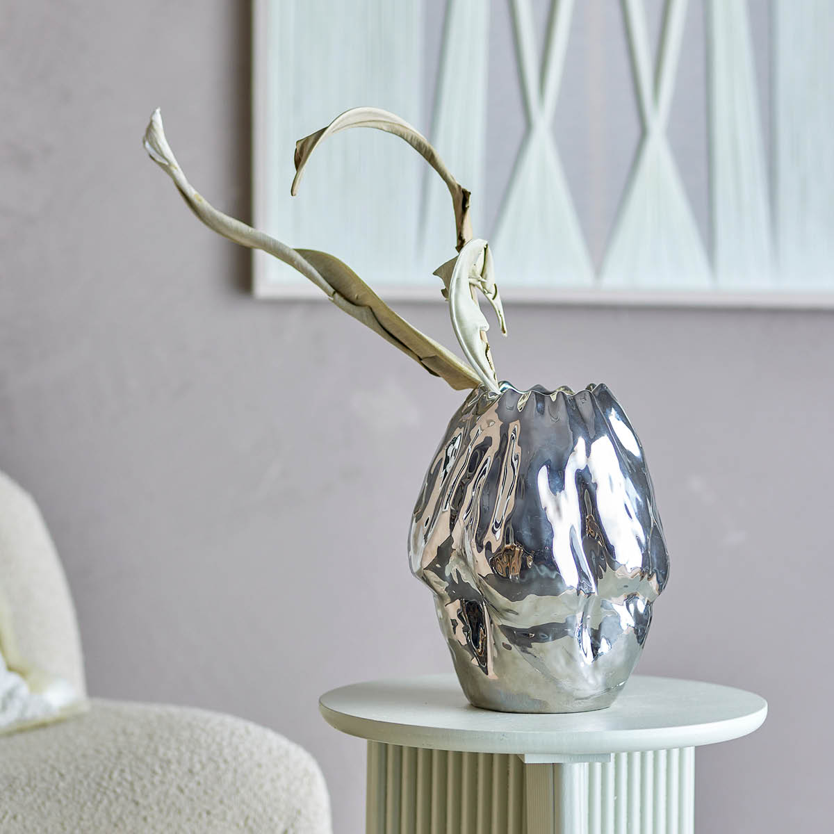 Bloomingville Vas Bobby 29 cm silver