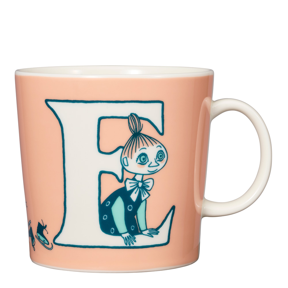 Moomin Arabia Muminmugg bokstav E 40 cl persika