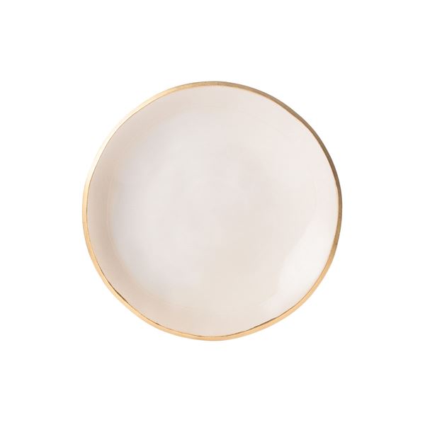 Heirol - Heirol x Nosse Edge Lautanen 19 cm Ivory Gold