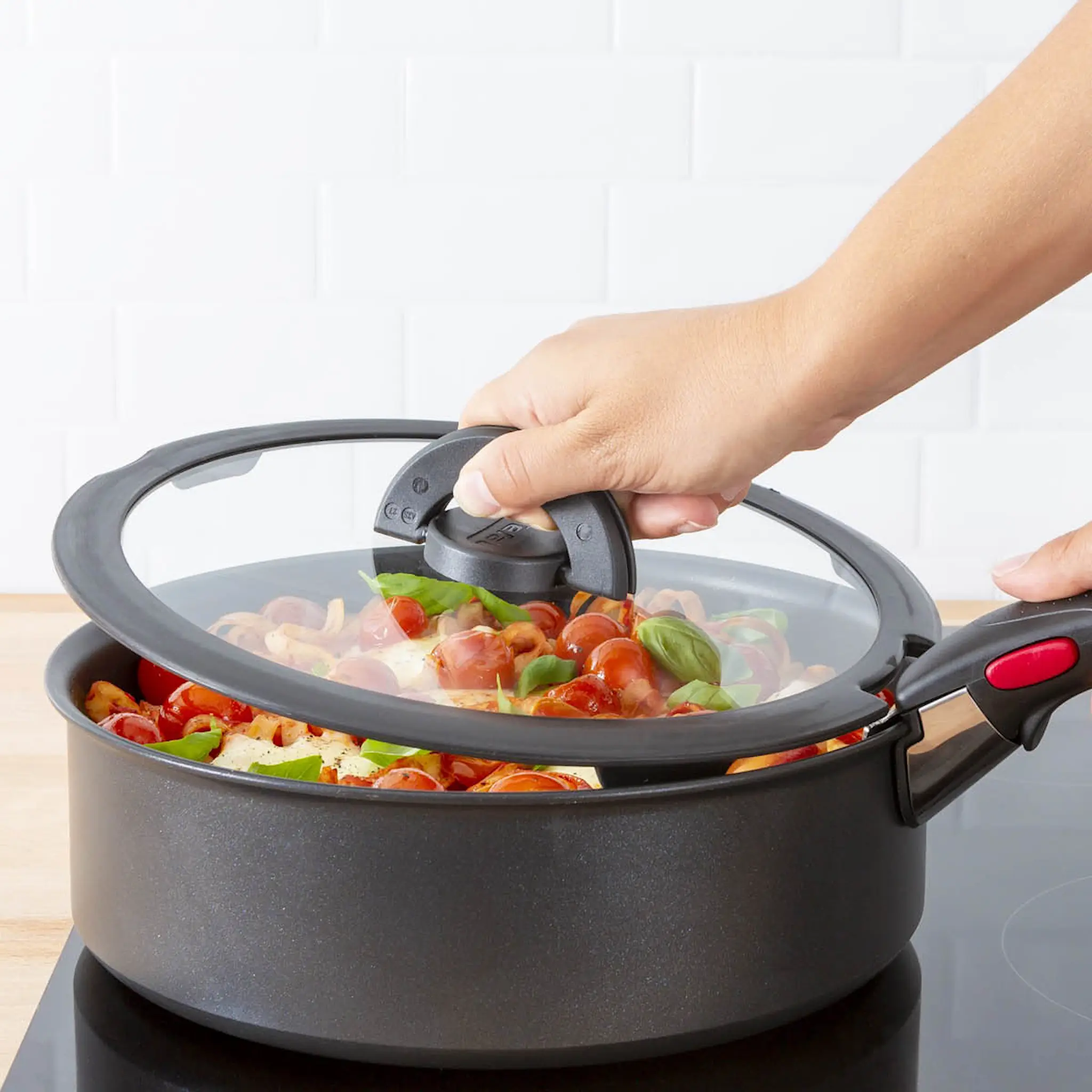 Tefal Ingenio glaslock 18 cm